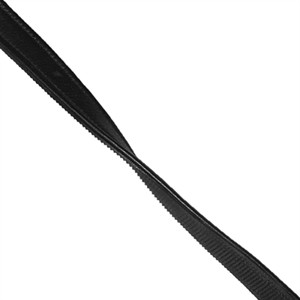 MONTAR LEDER/GUMMISÄULE - SCHWARZ MIT ÖKOLEDER UND FRANZÖSISCHEN HAKEN